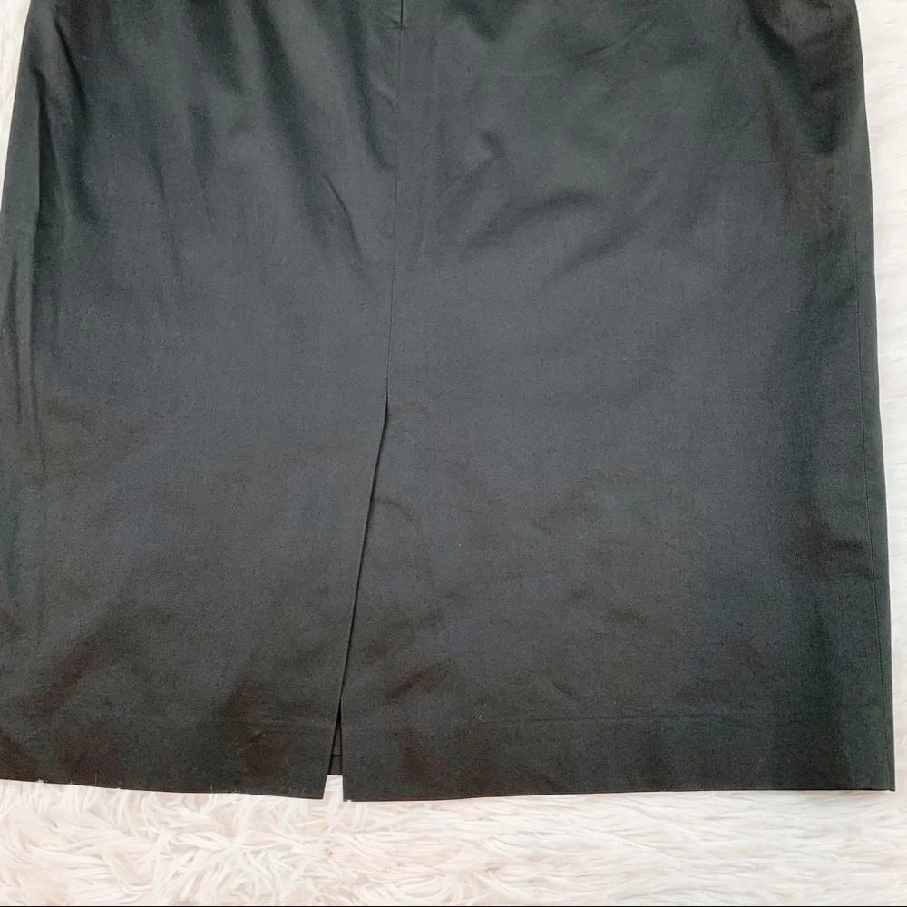 Escada‎ women's size 8 black pencil skirt solid workwear